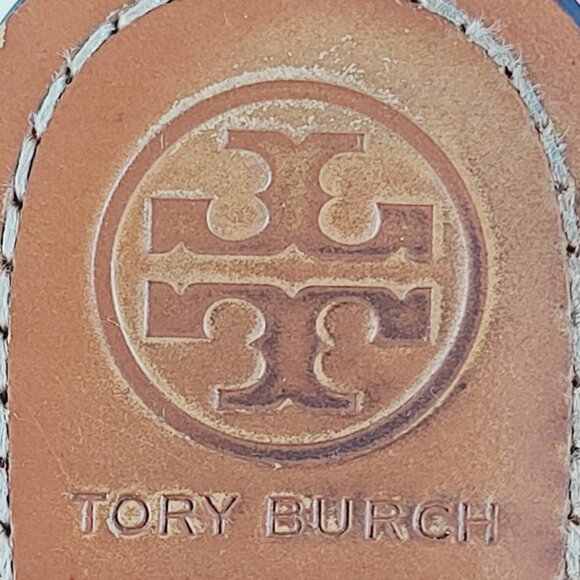 Tory Burch Women's Navy Blue Melinda Leather Strap Slide Sandal Size US 9.5 - Picture 6 of 7